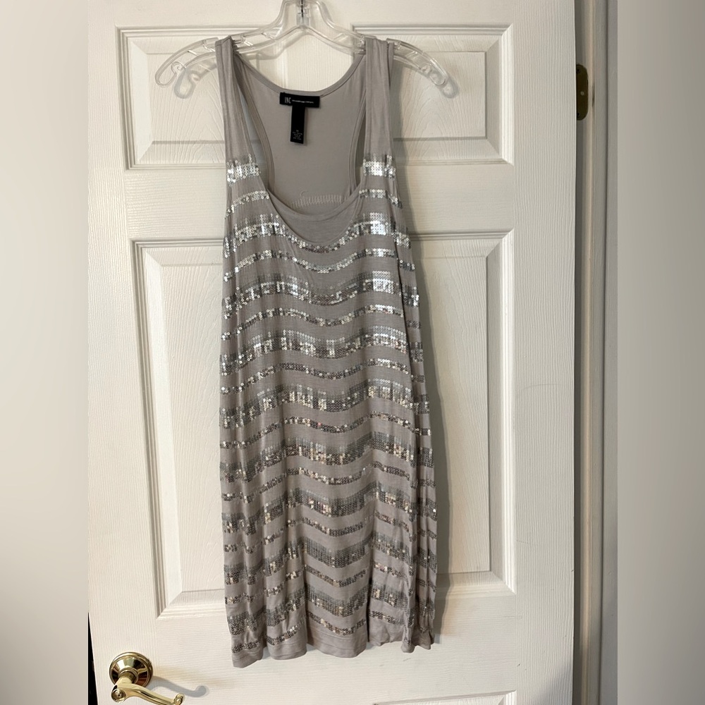 INC Silver dress size medium
